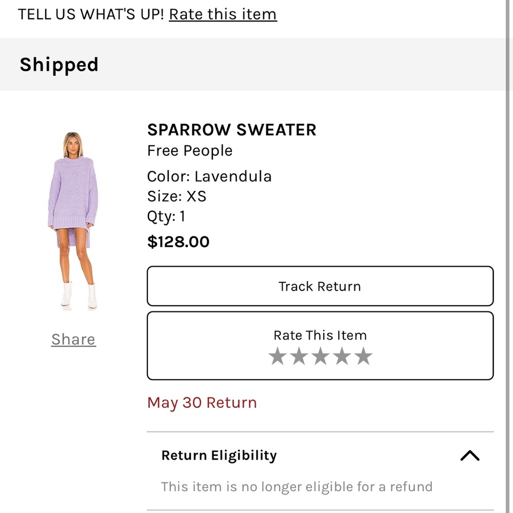 Sparrow Sweater Dress Free People